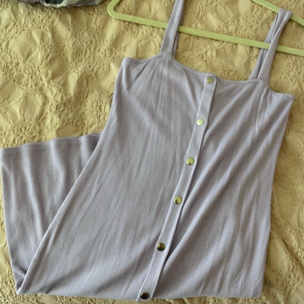 Lilac Ribbed Dress - M - Picture 5 of 12